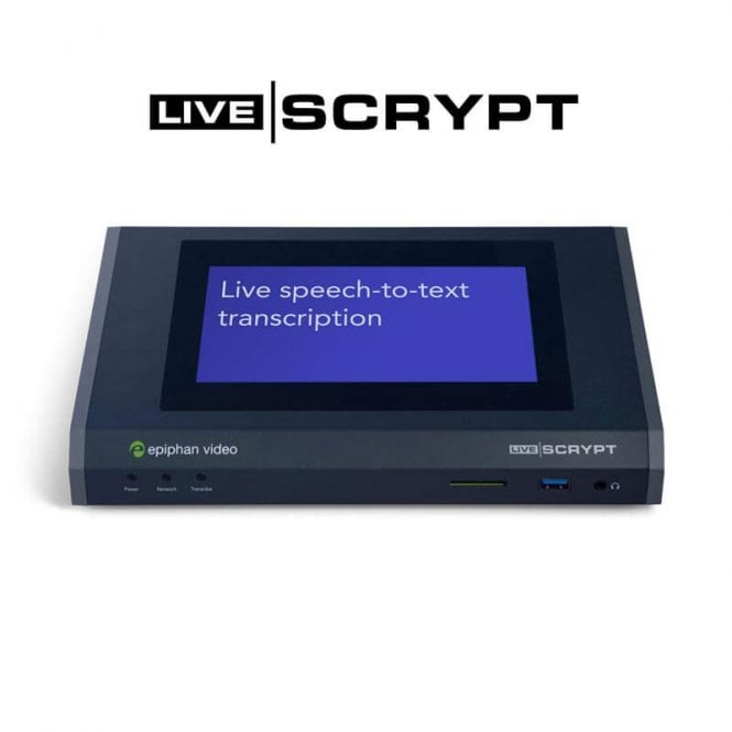 Epiphan Epiphan  LiveScrypt Realtime Automatic Transcription