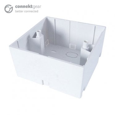 Groupgear connektgear AV Single Back Box - 2 Module 45mm Deep - White