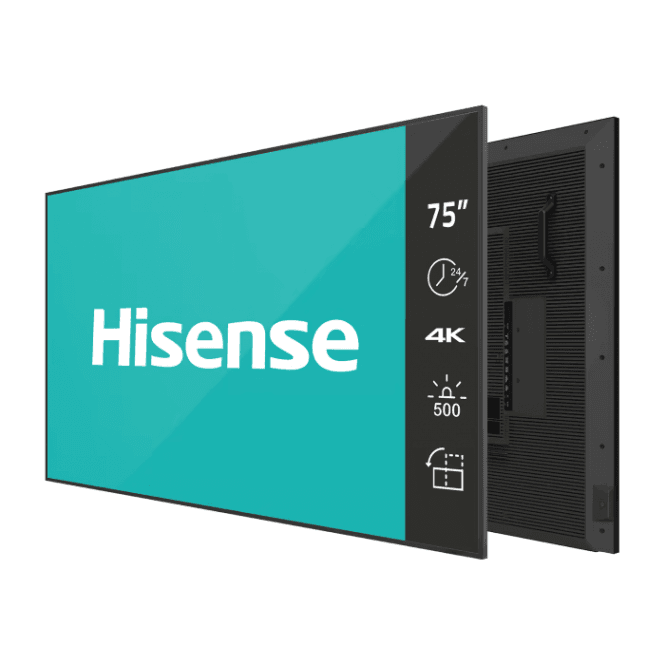 Hisense Hisense  75DM66D 75” 4K UHD IPS Digital Signage Display - 24/7 Operation