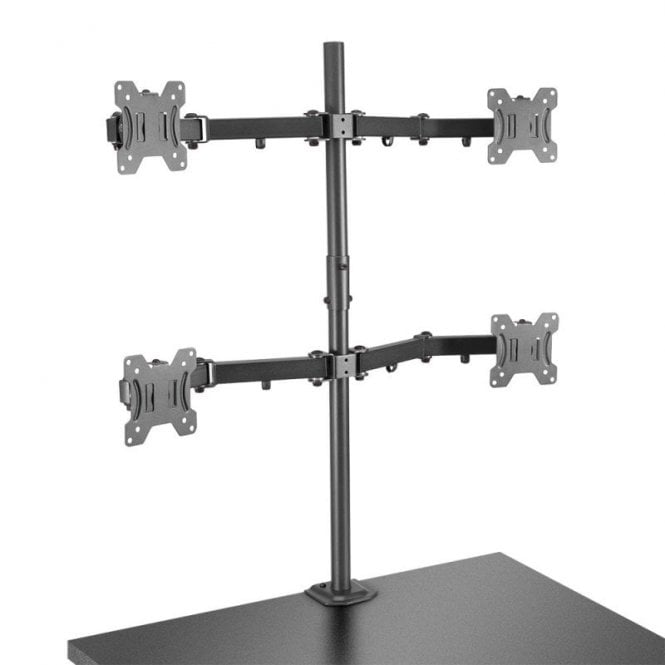 Lindy Lindy  Quad Display Bracket with Pole and Desk Clamp