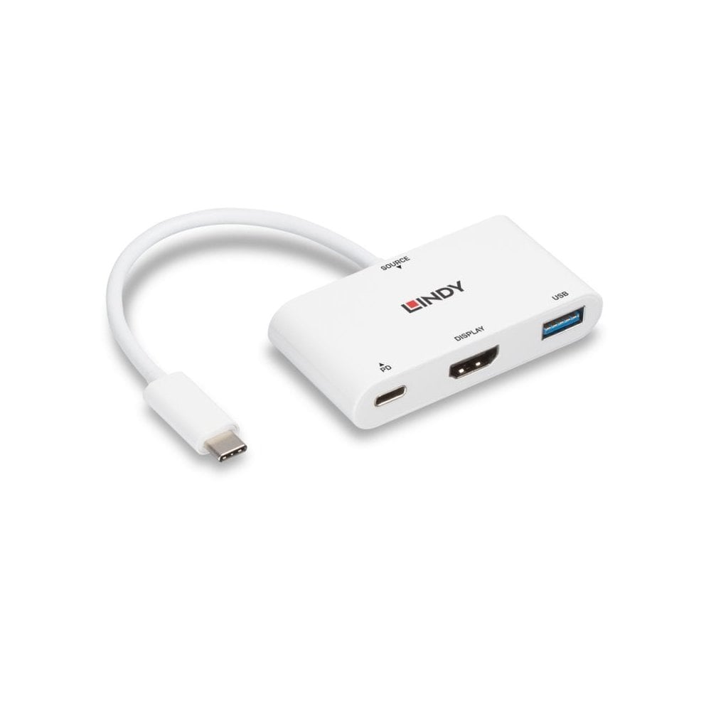 HDMI to USB Type C Converter with USB Power - from LINDY UK